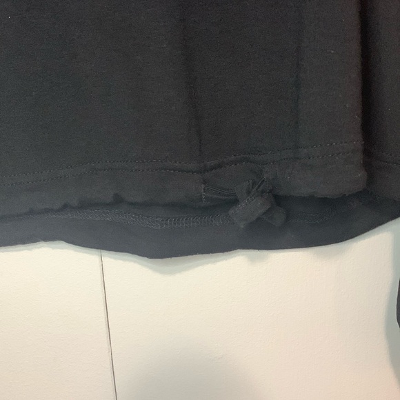 SHEIN Black Long Sleeve Drawstring Tie Bottom Top - Picture 2 of 8